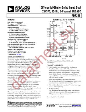 AD7266BCPZ-REEL datasheet  